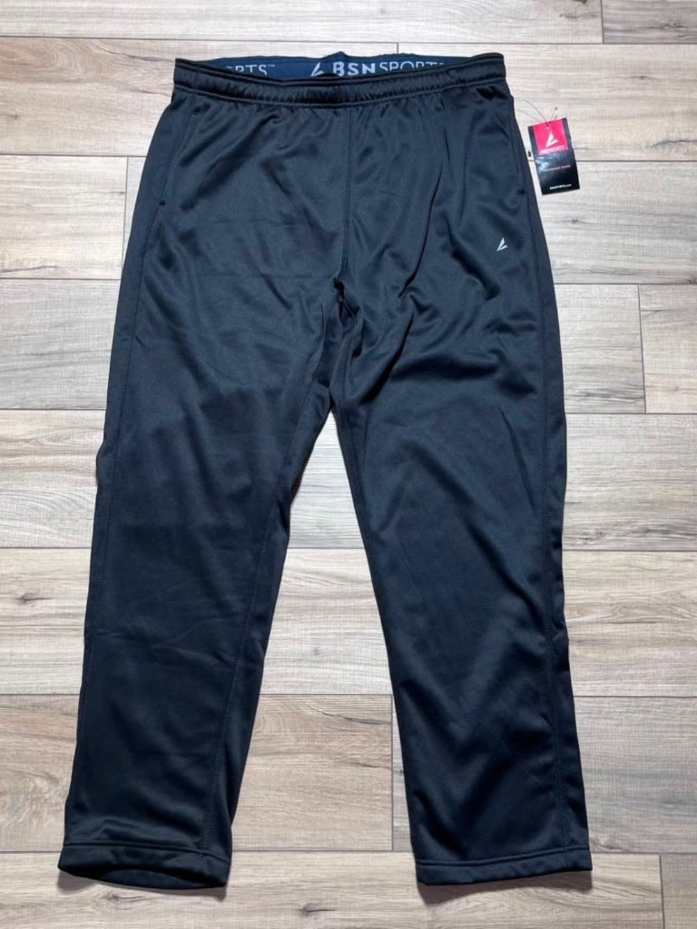 BSN Sports Mens Recruit Pants Performance Pull On Pants Size XL Black